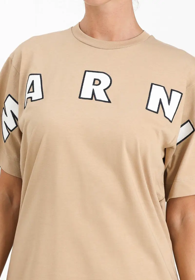 MARNI T-shirt Donna Beige 1883563 miniatura 2