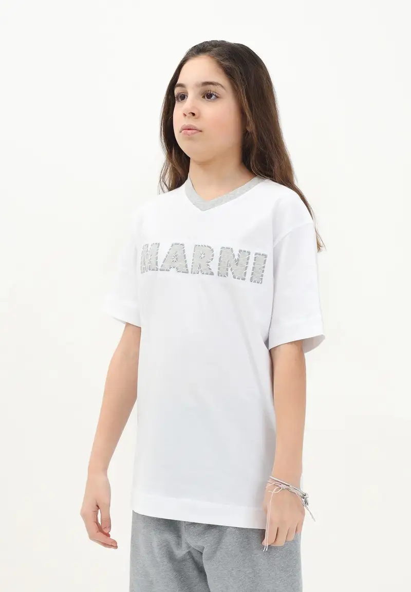 MARNI T-shirt Donna Grigio 917418 miniatura 3