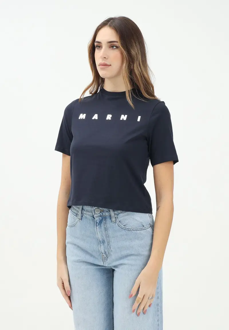 MARNI T-shirt Donna Blu 917430