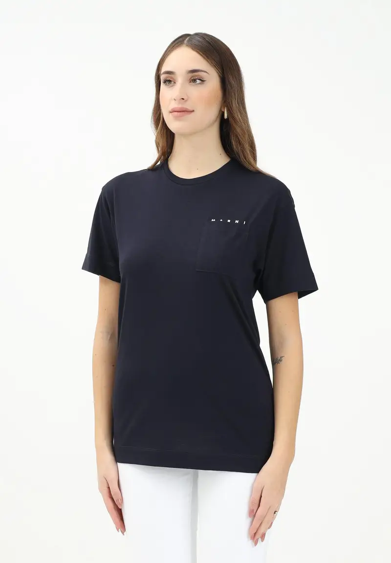 MARNI T-shirt Donna Blu 917758