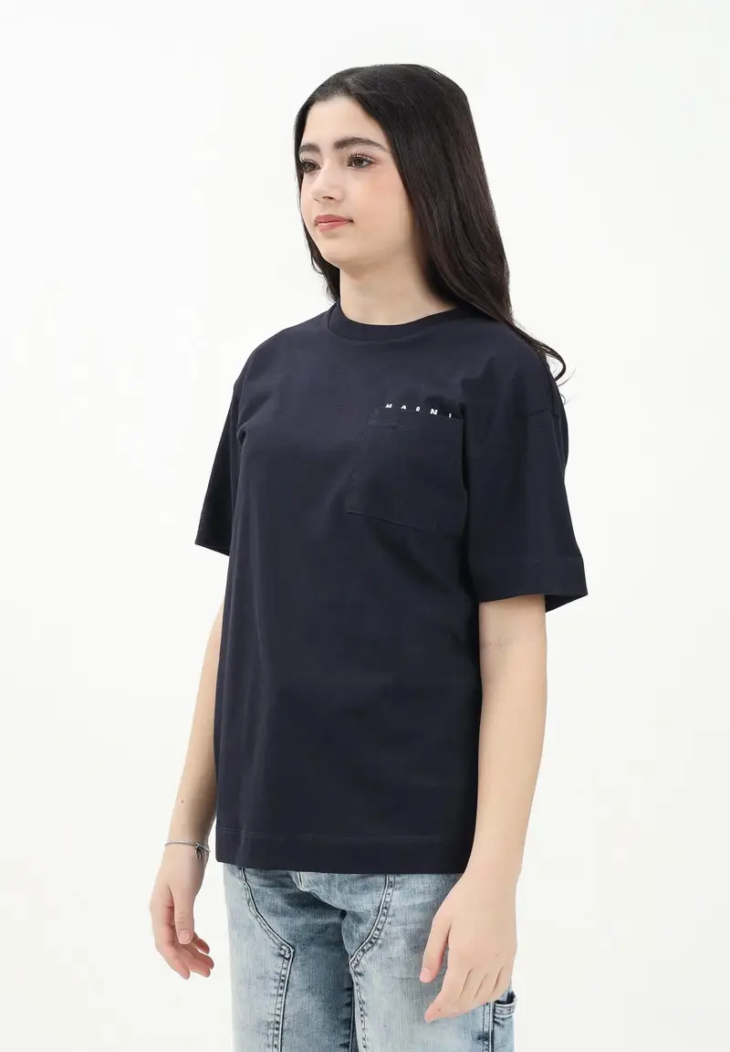 MARNI T-shirt Donna Blu 917758 miniatura 3