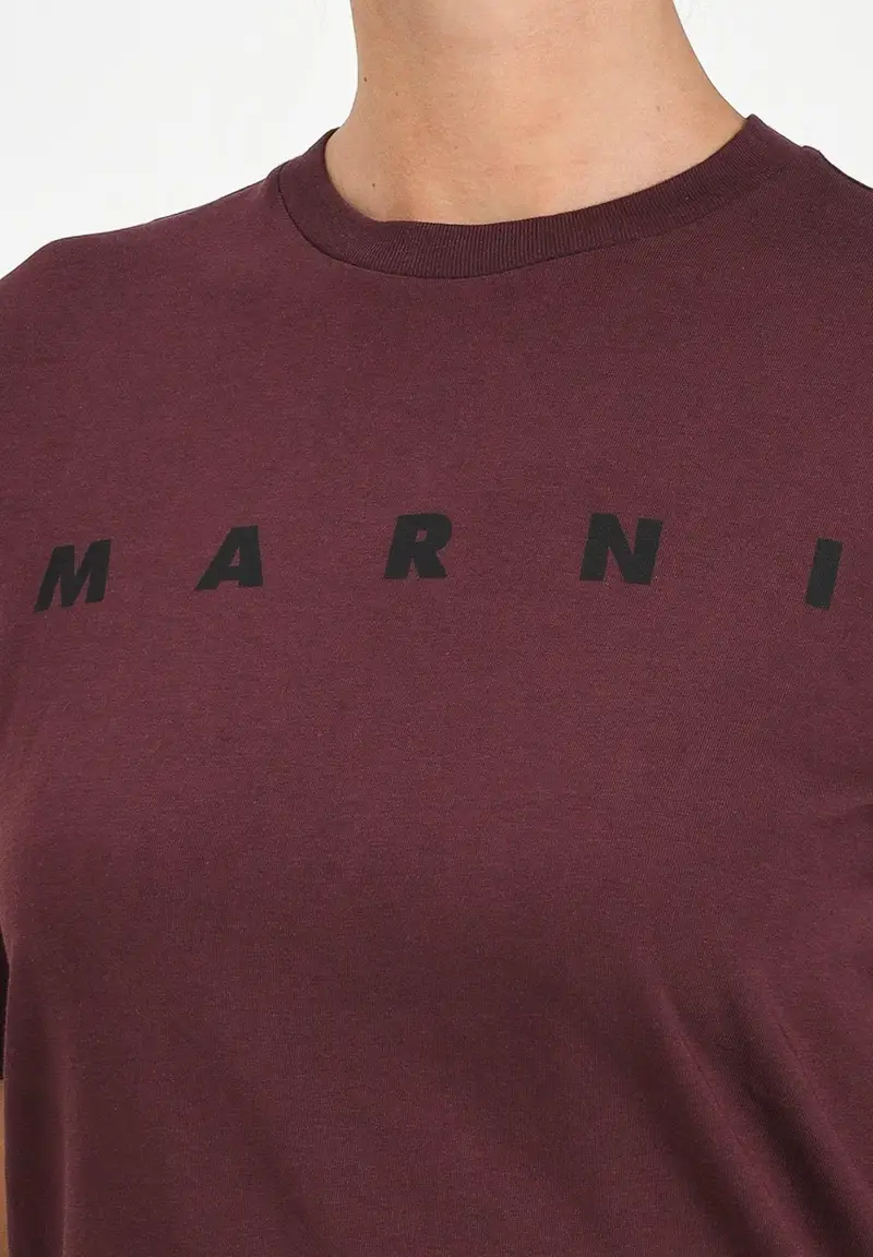 MARNI T-shirt Donna Bordeaux 1883472 miniatura 2