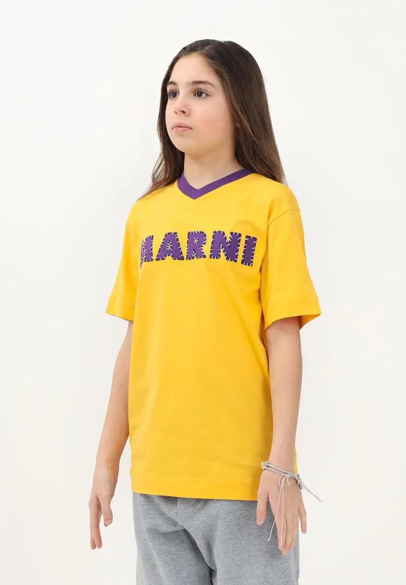 MARNI T-shirt Donna Viola 917415 miniatura 3