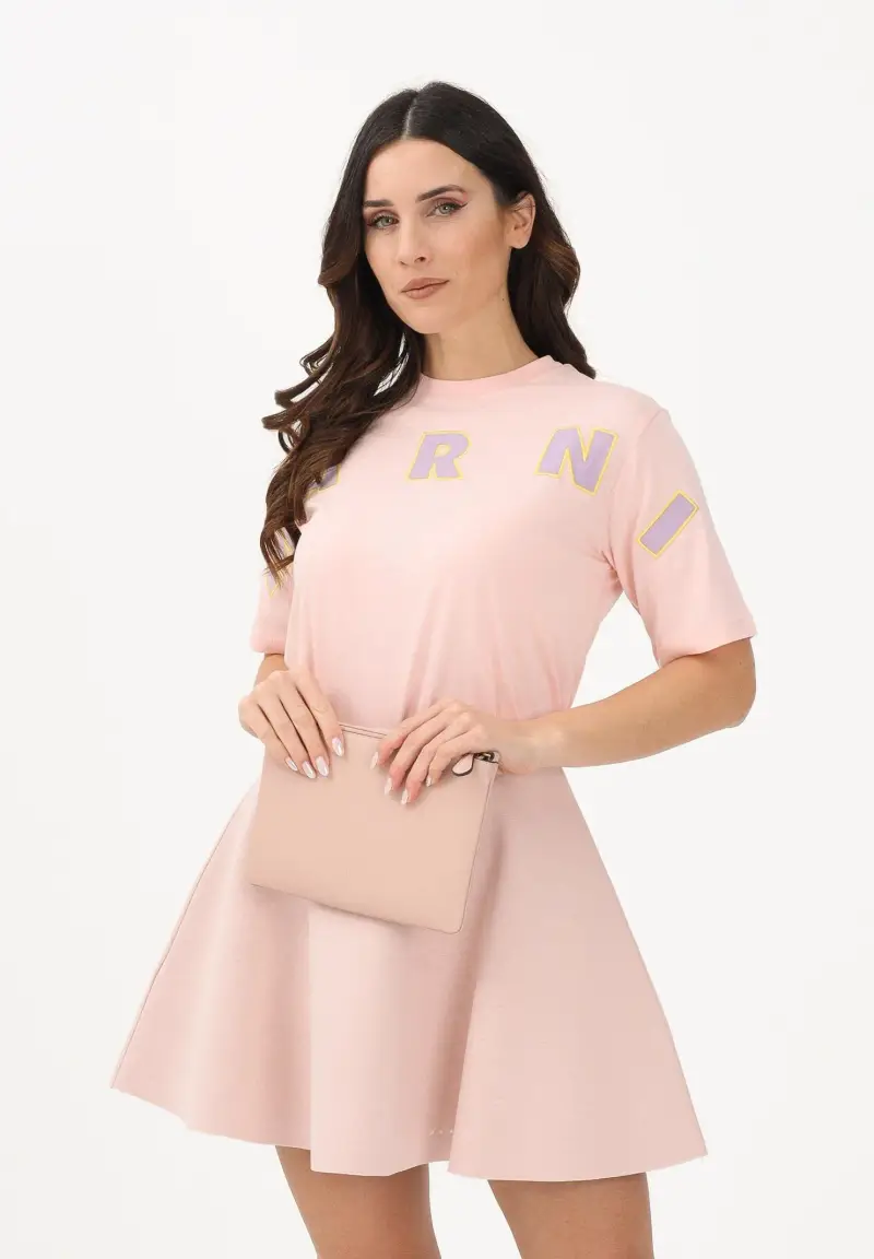 MARNI T-shirt Donna Rosa 4094682 miniatura 2