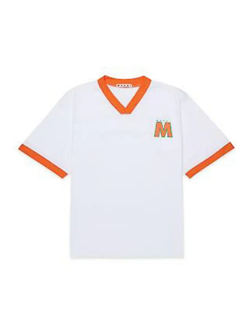 T-Shirt Con Logo Arancione