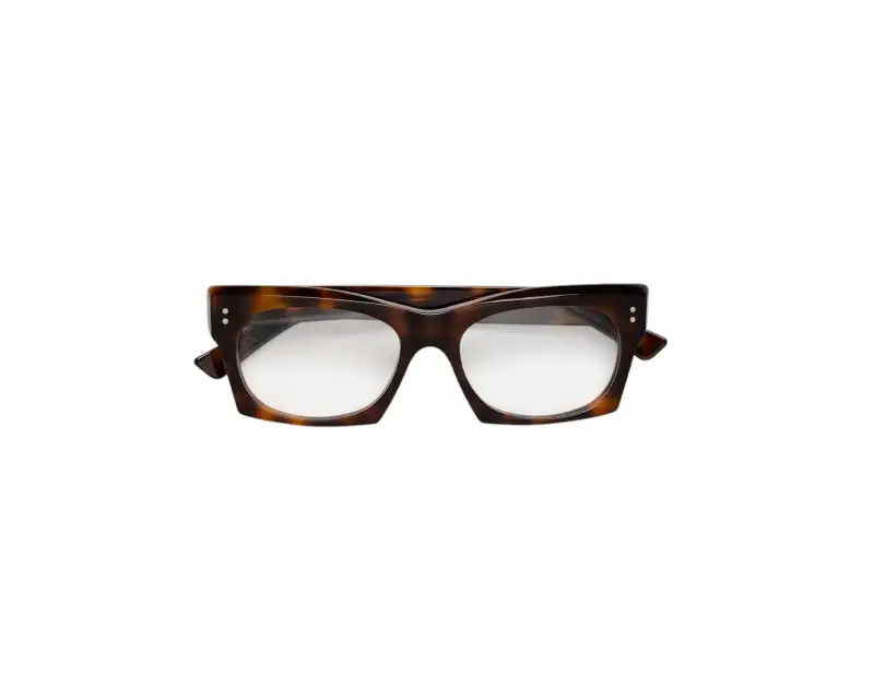 Unisex 58S Edku Optical cod. Havana Montature da vista Acetato Havana Squadrata miniatura 2