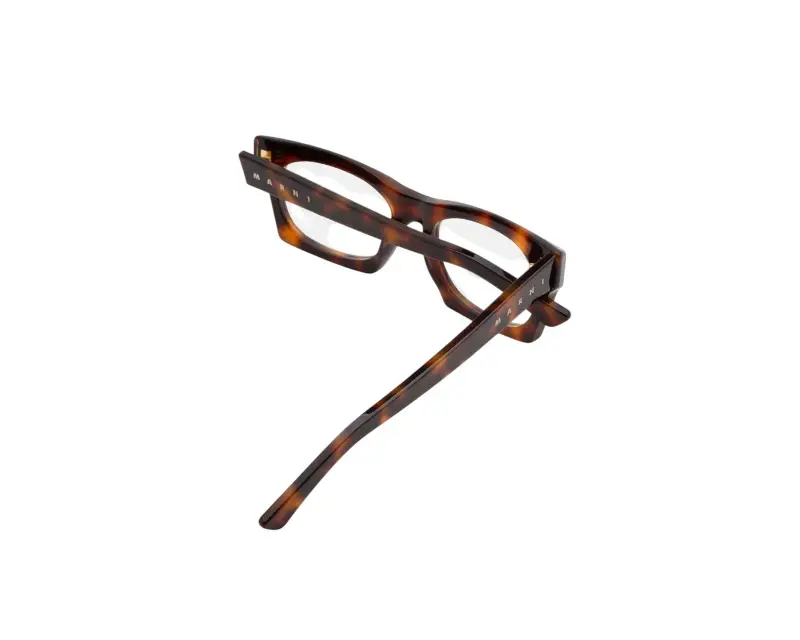 Unisex 58S Edku Optical cod. Havana Montature da vista Acetato Havana Squadrata miniatura 3