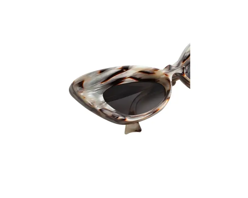 Marni Unisex Caelicola Starshell OF1 Occhiali da sole Acetato Grigio Grigio Geometrica Normale Sfumato miniatura 2