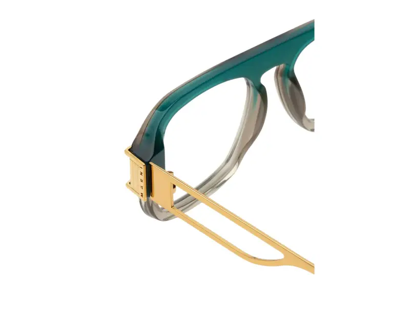 Unisex GFY Burullus Optical Green Fade Montature da vista Acetato Verde Squadrata miniatura 3