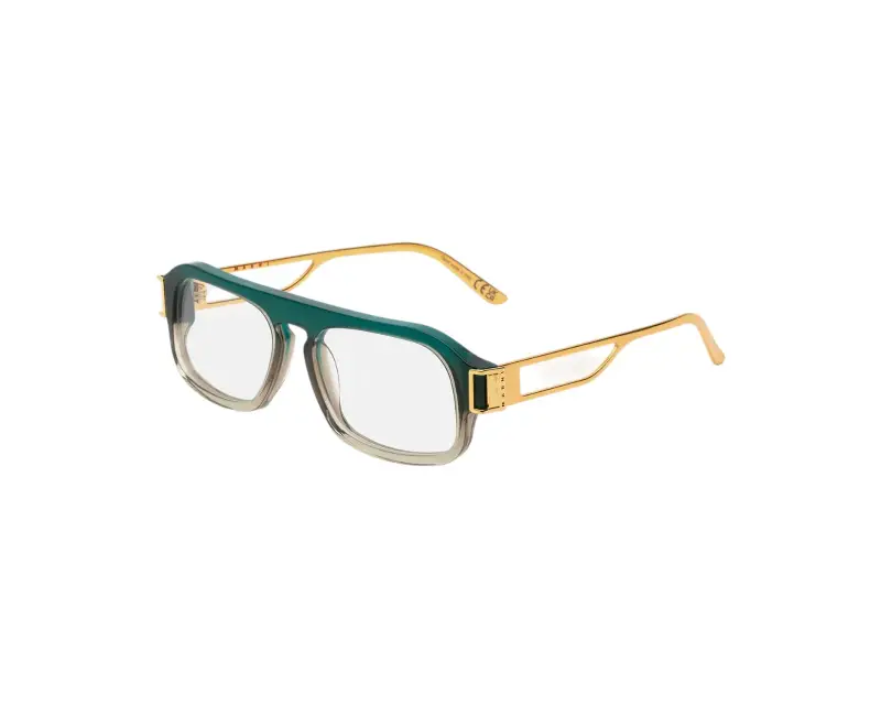 Unisex GFY Burullus Optical Green Fade Montature da vista Acetato Verde Squadrata