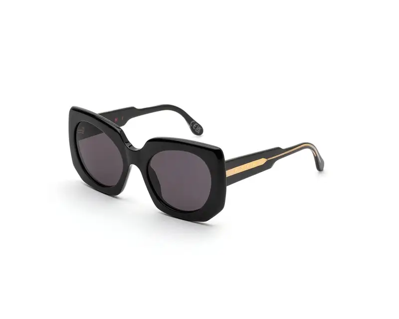 Marni Unisex Jellyfish Lake Black RYM Occhiali da sole Acetato Nero Grigio Squadrata Normale