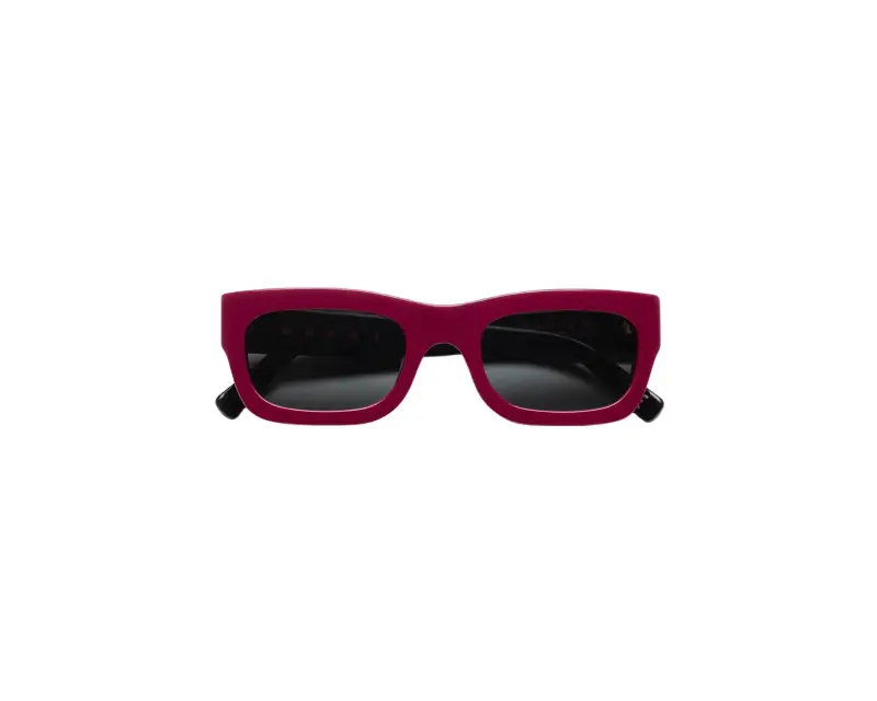 Unisex Kawasan Falls Bordeaux KFK Occhiali da sole Acetato Bordeaux Grigio Squadrata miniatura 2