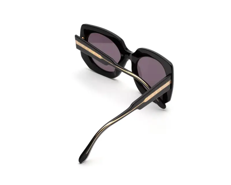 Unisex Marni 0AJ Jellyfish Lake Black Occhiali da sole Acetato Nero Nero Squadrata miniatura 3