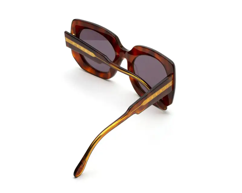 Unisex Marni 0PR Jellyfish Lake Blonde Havana Occhiali da sole Acetato Havana Nero Squadrata miniatura 3