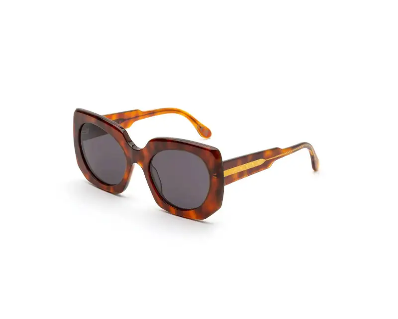 Unisex Marni 0PR Jellyfish Lake Blonde Havana Occhiali da sole Acetato Havana Nero Squadrata