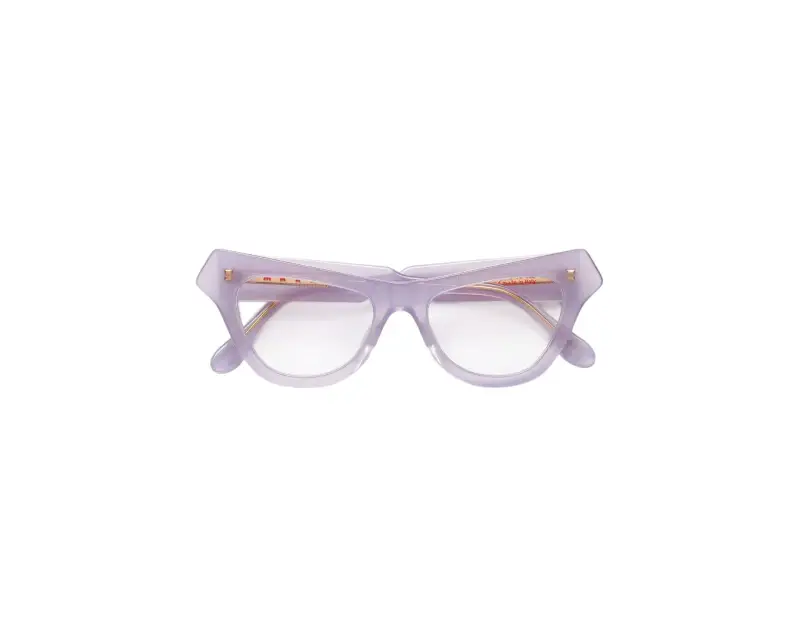Unisex Marni 1BF Jeju Island Purple Montature da vista Acetato Viola Cat Eye miniatura 2
