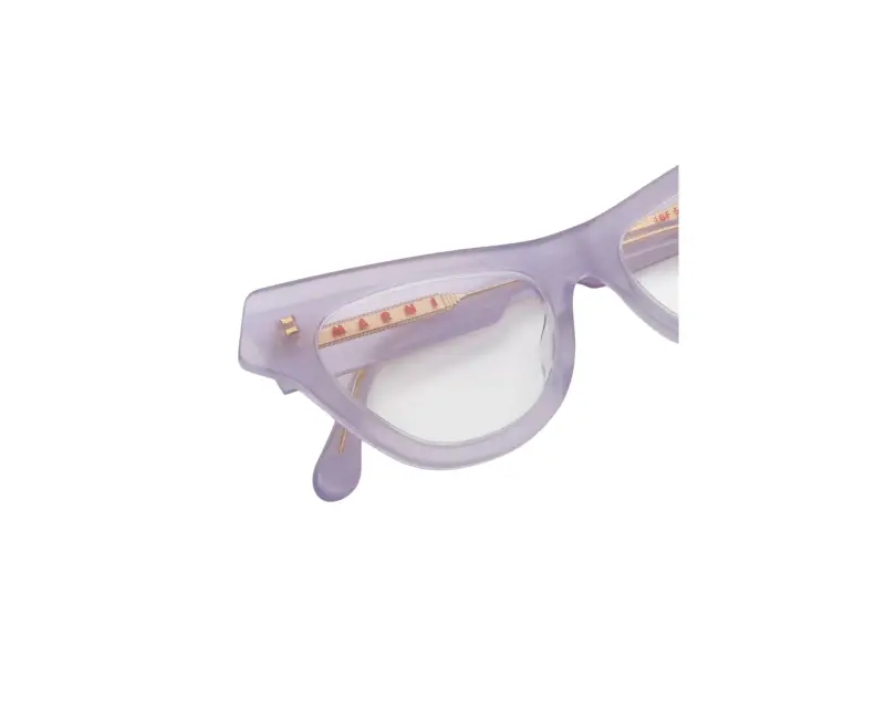 Unisex Marni 1BF Jeju Island Purple Montature da vista Acetato Viola Cat Eye miniatura 3