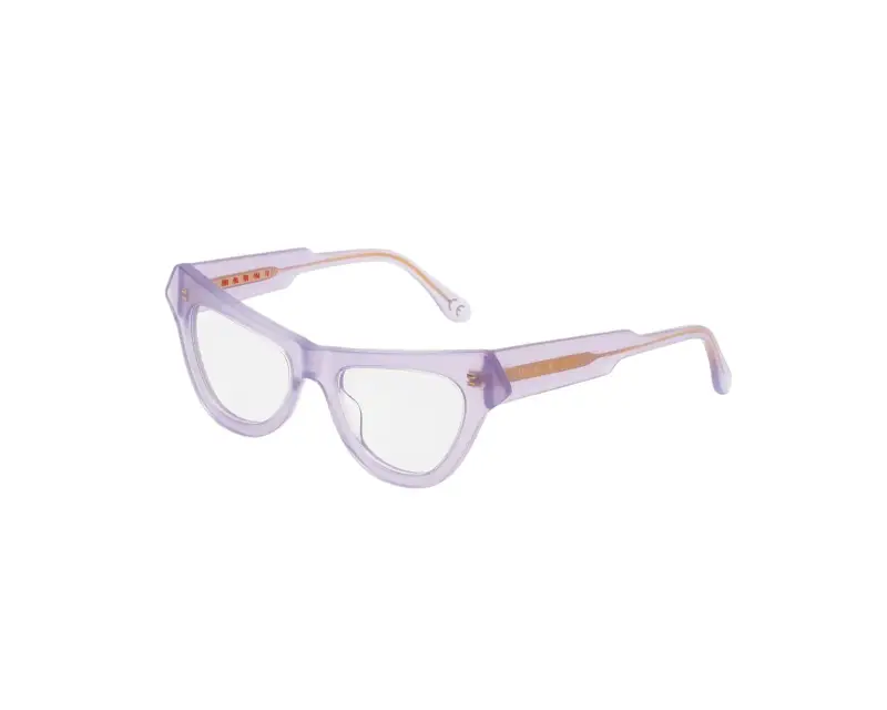 Unisex Marni 1BF Jeju Island Purple Montature da vista Acetato Viola Cat Eye