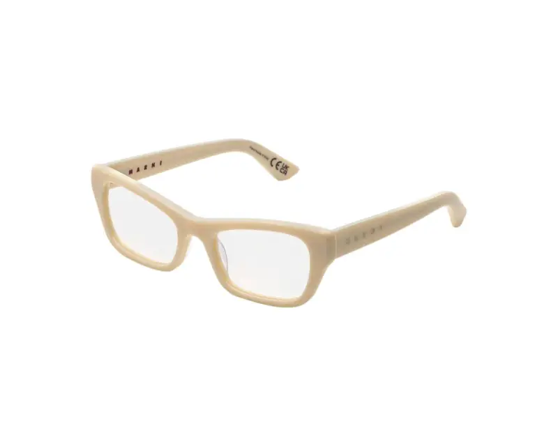 Unisex Marni 1SL Akelu Cream Montature da vista Acetato Avorio Squadrata