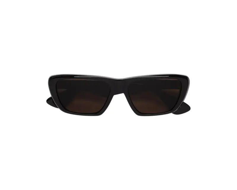 Unisex Marni 34S Jimura Dark Occhiali da sole Acetato Nero Marrone Squadrata Normale miniatura 2
