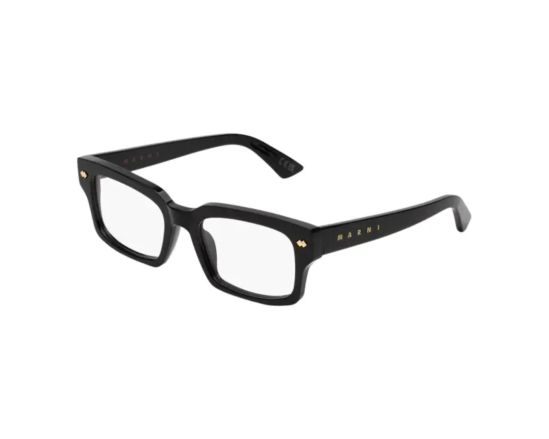 Unisex Marni 4MX Eshami Black Montature da vista Acetato Nero Squadrata