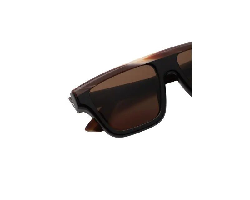 Unisex Marni 5EX Nistakari Chocolate Horn Occhiali da sole Acetato Marrone Marrone Squadrata miniatura 3