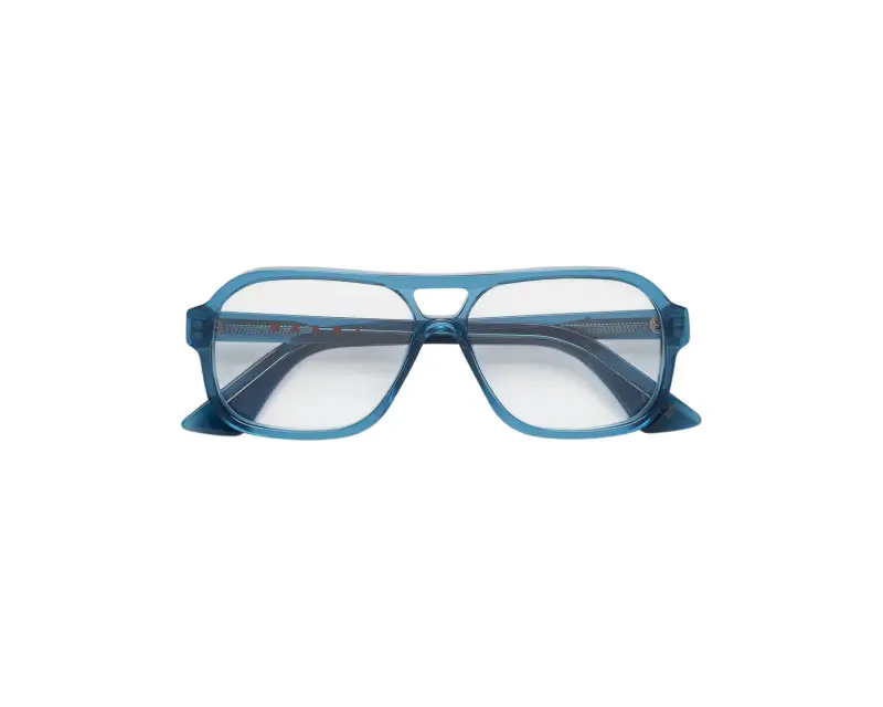 Unisex Marni 5KJ Moziqui Ocean Montature da vista Acetato Blu Squadrata miniatura 2