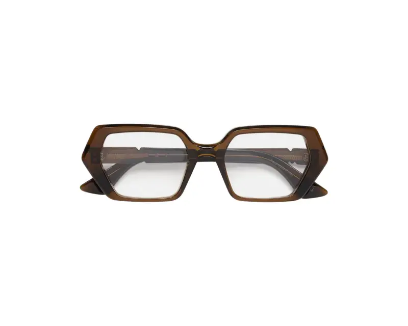 Unisex Marni 5LL Zunari Brown Montature da vista Acetato Marrone Geometrica miniatura 2