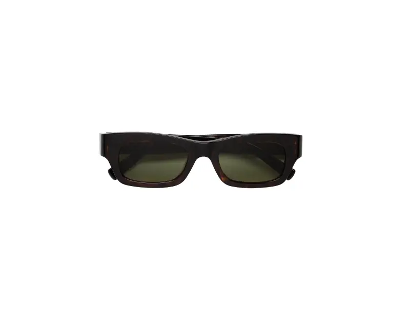 Unisex Marni 6EK Haicli Havana Occhiali da sole Acetato Havana Verde Squadrata miniatura 2