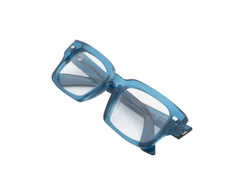 Unisex Marni 6SA Eshami Ocean Montature da vista Acetato Blu Squadrata miniatura 3
