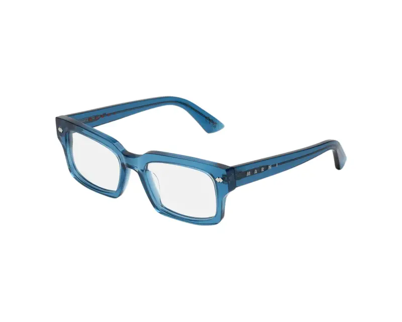 Unisex Marni 6SA Eshami Ocean Montature da vista Acetato Blu Squadrata
