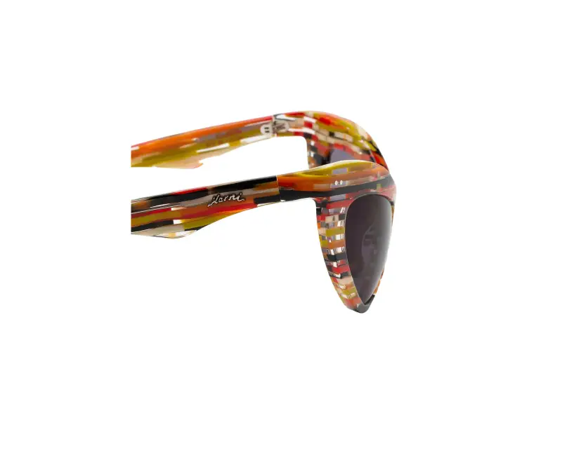 Unisex Marni 6T2 Holoholona Stripes Occhiali da sole Acetato Fantasia Grigio Geometrica miniatura 3