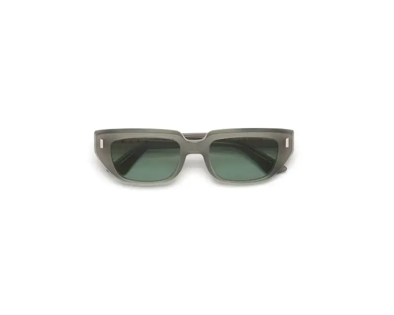Unisex Marni 81E Etezea Light Grey Occhiali da sole Acetato Grigio Verde Cat Eye miniatura 2
