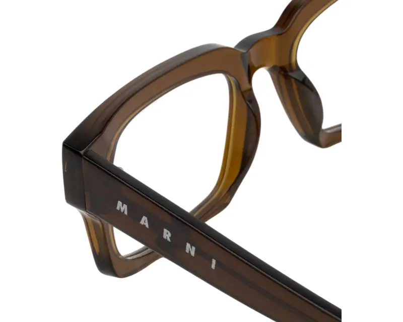 Unisex Marni AHP Eshami Brown Montature da vista Acetato Marrone Squadrata miniatura 3