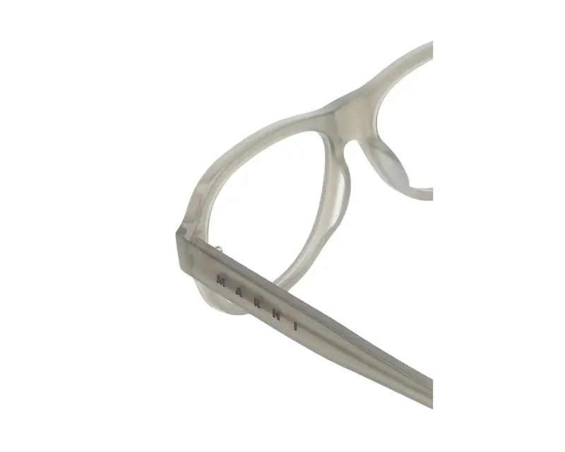 Unisex Marni AHX Azotl Light Grey Montature da vista Acetato Grigio Geometrica miniatura 3