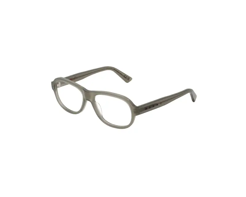 Unisex Marni AHX Azotl Light Grey Montature da vista Acetato Grigio Geometrica