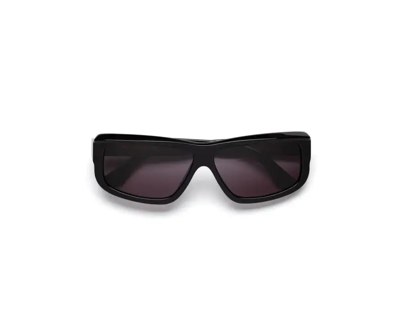Unisex Marni Annapuma Circuit Black NX9 Occhiali da sole Acetato Nero Fumo Squadrata Normale miniatura 2