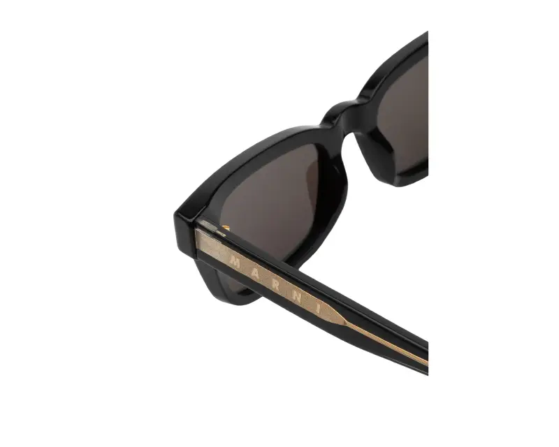 Unisex Marni AOG Floosa Black Occhiali da sole Acetato Nero Nero Squadrata miniatura 3