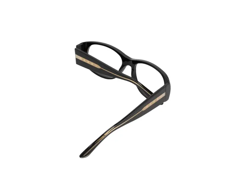 Unisex Marni B9A Orinoco Optical Black Montature da vista Acetato Nero Geometrica miniatura 3