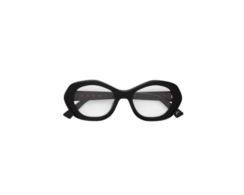 Unisex Marni BAN Ulawun Vulcano Optical Nero Montature da vista Acetato Nero Geometrica miniatura 2