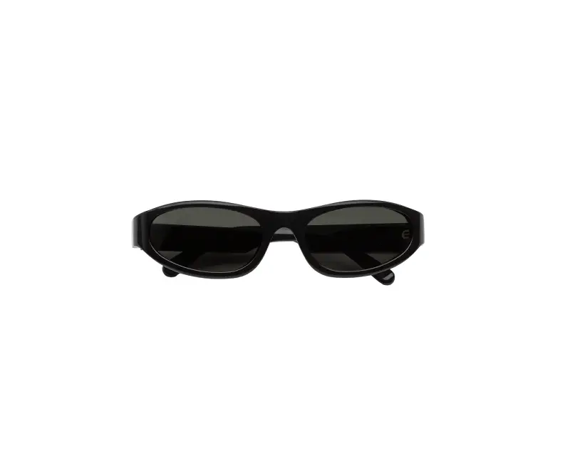 Unisex Marni BJZ Yozamei Black Occhiali da sole Acetato Nero Nero Avvolgente miniatura 2