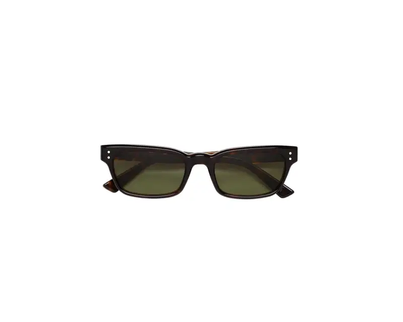 Unisex Marni CCM Floosa 3627 Occhiali da sole Acetato Havana Verde Squadrata miniatura 2