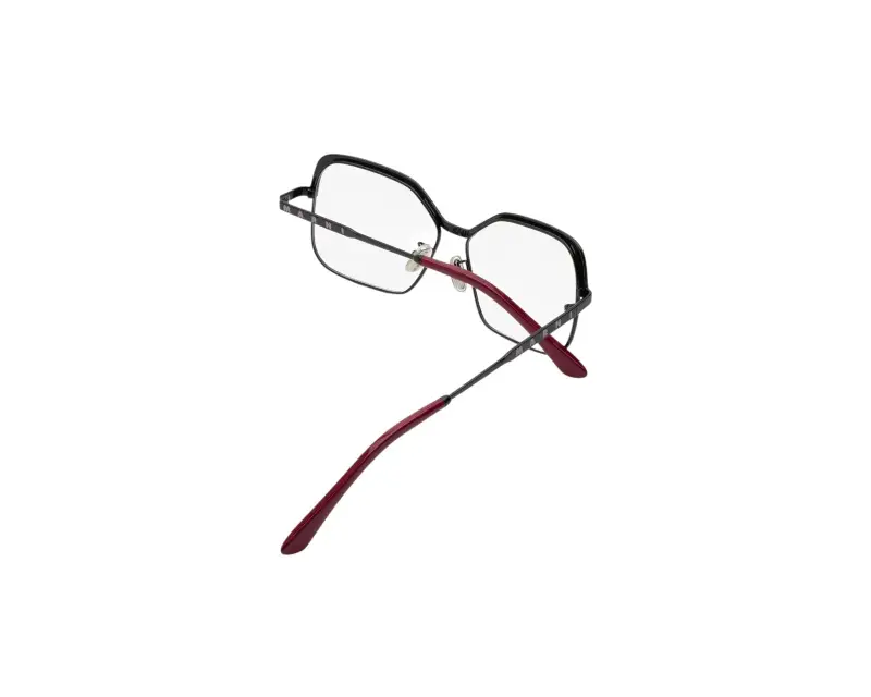 Unisex Marni DIU Unila Valley Optical Nero Montature da vista Metallo Nero Squadrata miniatura 3