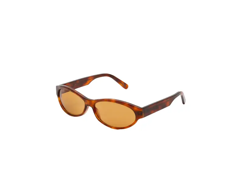 Unisex Marni DYP Ouzoud Havana Occhiali da sole Acetato Havana Marrone Geometrica