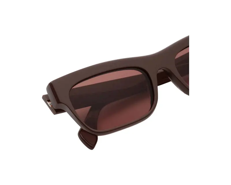 Unisex Marni EIP Angdoa Brown Occhiali da sole Acetato Marrone Bordeaux Squadrata miniatura 3