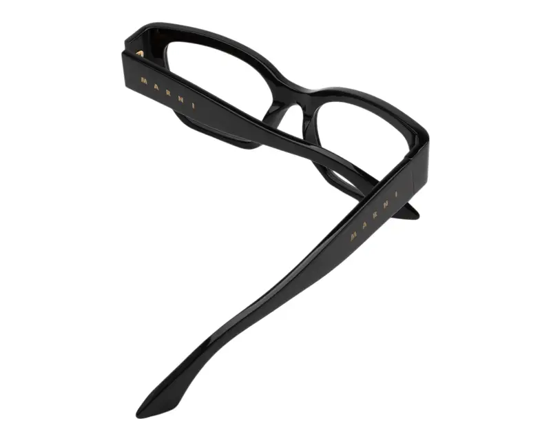 Unisex Marni EJM Iyora Black Montature da vista Acetato Nero Squadrata miniatura 3