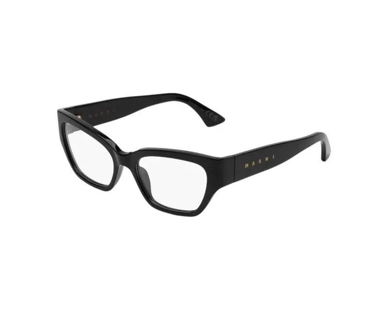 Unisex Marni EJM Iyora Black Montature da vista Acetato Nero Squadrata