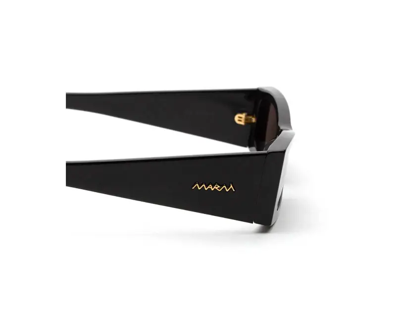 Unisex Marni F3J Zokoa Black Occhiali da sole Acetato Nero Nero Squadrata miniatura 3