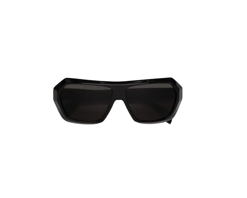 Unisex Marni I4R Dhazut Black Occhiali da sole Acetato Nero Nero Squadrata Normale miniatura 2