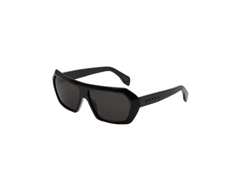 Unisex Marni I4R Dhazut Black Occhiali da sole Acetato Nero Nero Squadrata Normale